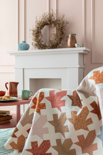 Tilda Patchwork Stoff Baumwolle - Creating Memories - Woven Polkadot Ginger